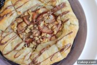Ricotta, Bosc Pear & Walnut Puff Pastry Tart