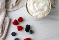 Light Scandinavian Elderflower Cream Dessert for Summer