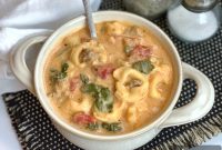 Creamy Italian Sausage Tortellini Soup Recipe