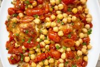 Slow Cooker Chicken with Chickpeas and Tomatoes Recipe