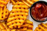 Crispy Air Fryer Frozen Waffle Fries in Minutes