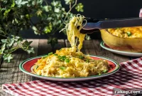 Cheesy Chicken and Spaghetti Squash Bake