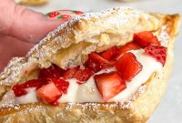 Strawberry Cheesecake Turnover Recipe — Flaky Pastry with Creamy Filling