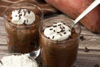 Creamy Sweet Potato Chocolate Pudding with Cottage Cheese