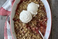 Strawberry Rhubarb Crumble Recipe (Gluten-Free)