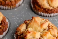 Flourless Pumpkin Oatmeal Muffins with Cream Cheese Filling