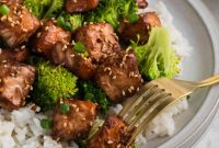 Crispy Air Fryer Teriyaki Salmon Bites Recipe