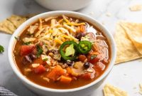 Hearty Black Bean and Rice Soup Recipe
