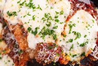 Crispy Skillet Chicken Parmesan with Marinara and Mozzarella
