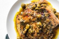 Moroccan Lemon Chicken with Olives and Preserved Lemon Sauce
