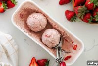 Homemade Strawberry Ice Cream Recipe with Fresh Berries