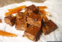 Paleo Chocolate Fudge with Candied Orange Peel (Freezer Recipe)