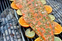 Lemon Chimichurri Salmon with Garlic and Fresh Herbs
