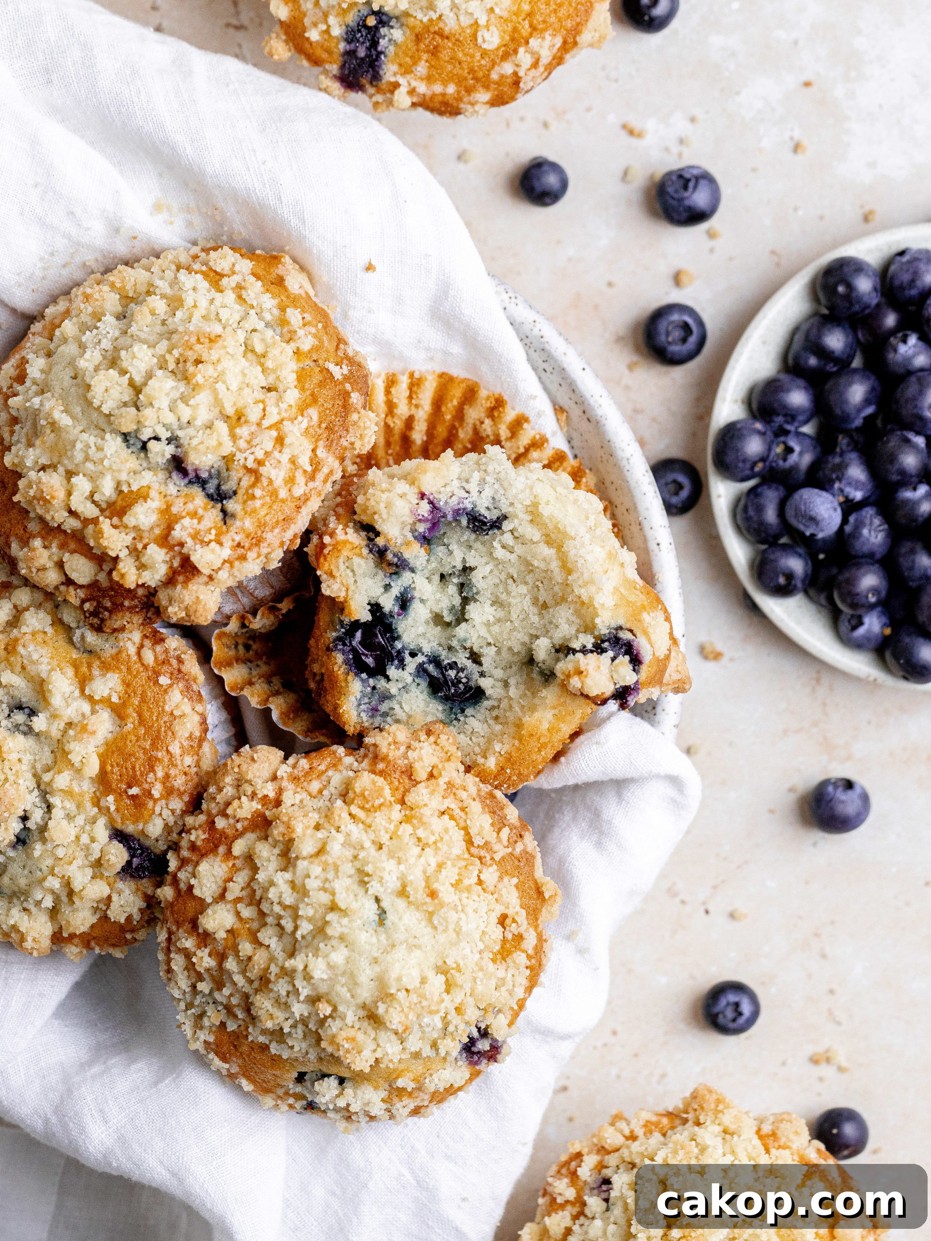Muffins in container