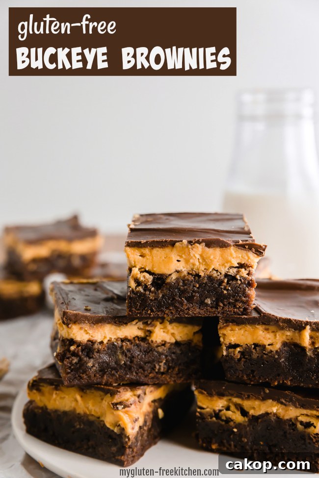 Gluten-Free Buckeye Brownies Recipe: Chocolate Peanut Butter Treat 10 Gluten-free Buckeye Brownies Recipe