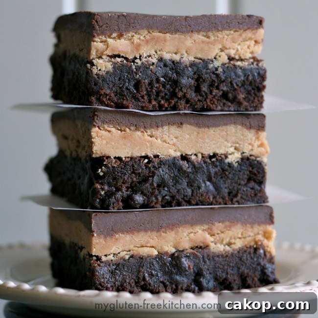 Gluten-Free Buckeye Brownies Recipe: Chocolate Peanut Butter Treat 11 Gluten-free Buckeye Brownies recipe