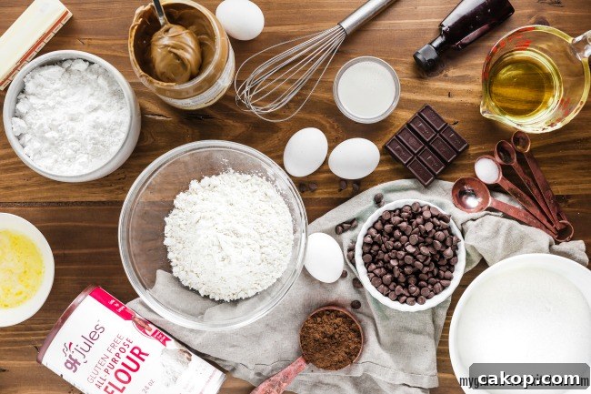 Gluten-Free Buckeye Brownies Recipe: Chocolate Peanut Butter Treat 3 Ingredients for gluten-free buckeye brownies