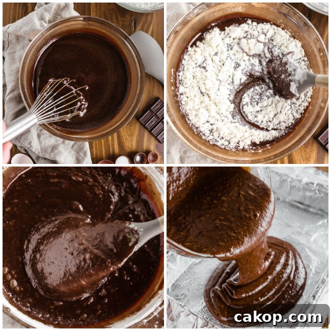 Gluten-Free Buckeye Brownies Recipe: Chocolate Peanut Butter Treat 4 Making gluten-free brownies