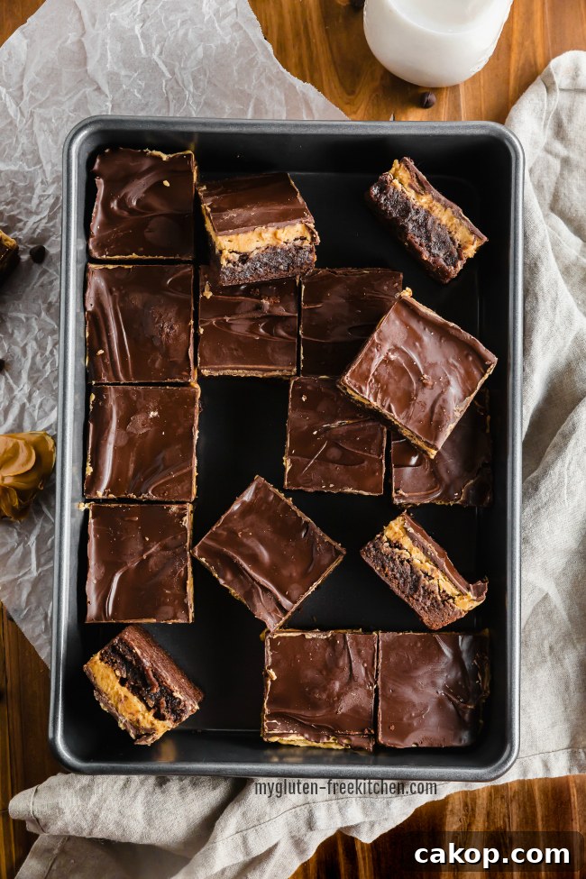 Gluten-Free Buckeye Brownies Recipe: Chocolate Peanut Butter Treat 7 Gluten-free Buckeye Brownies Pan