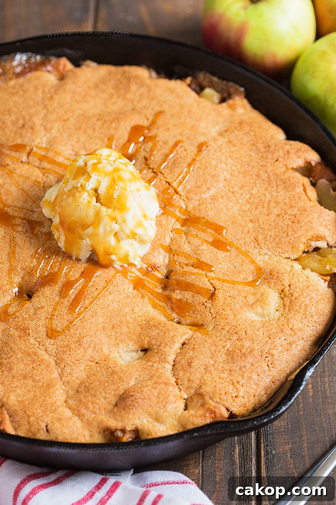 Skillet Apple Pie Cobbler Recipe: Crispy Edges, Gooey Filling 4 Apple Pie Skillet Cobbler - ready for the oven