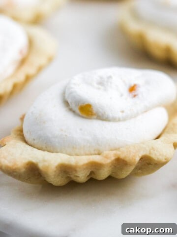 Scandinavian Almond Tart filled with Cloudberry Cream.