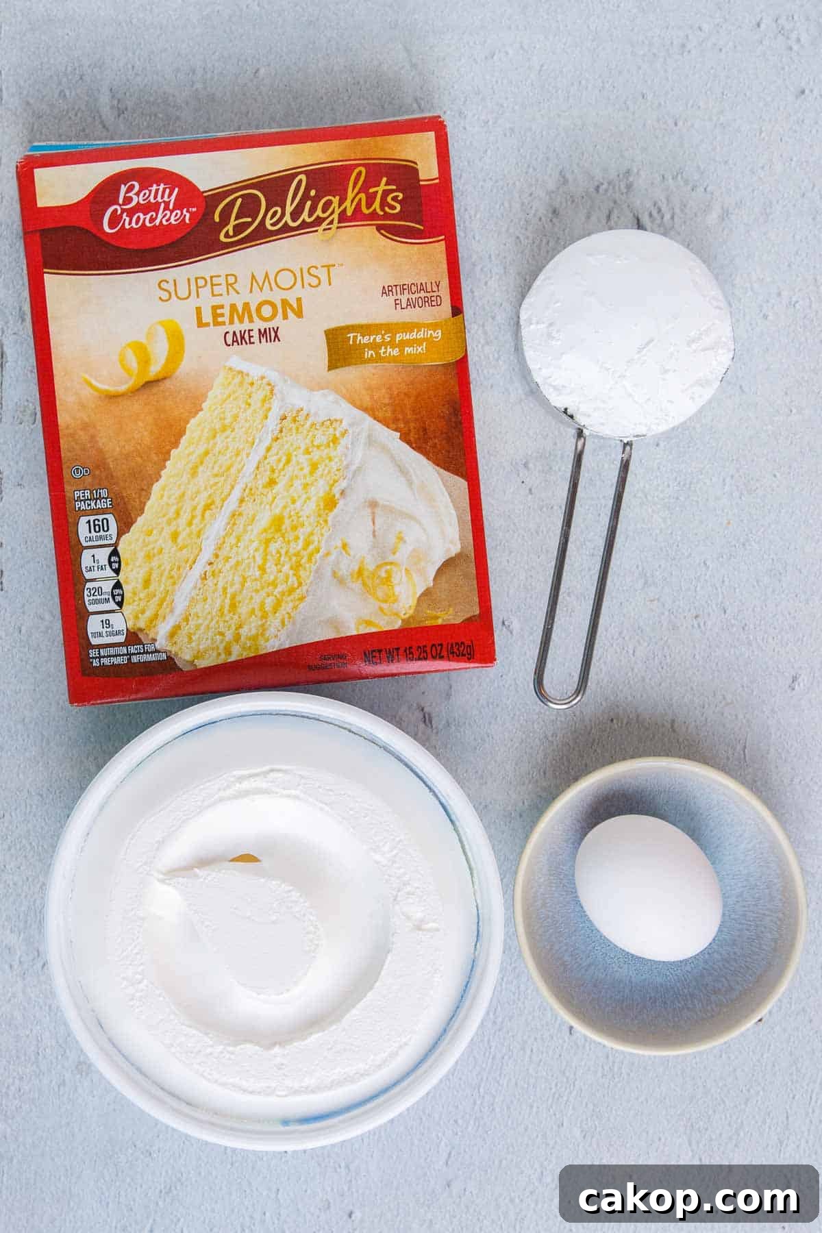 Lemon Cool Whip Cookies ingredients