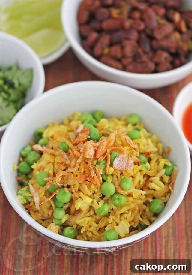 Authentic Chinese Shrimp Fried Rice Recipe — Quick Weeknight Meal 9 Burmese Fried Rice with Peas © Jeanette's Healthy Living