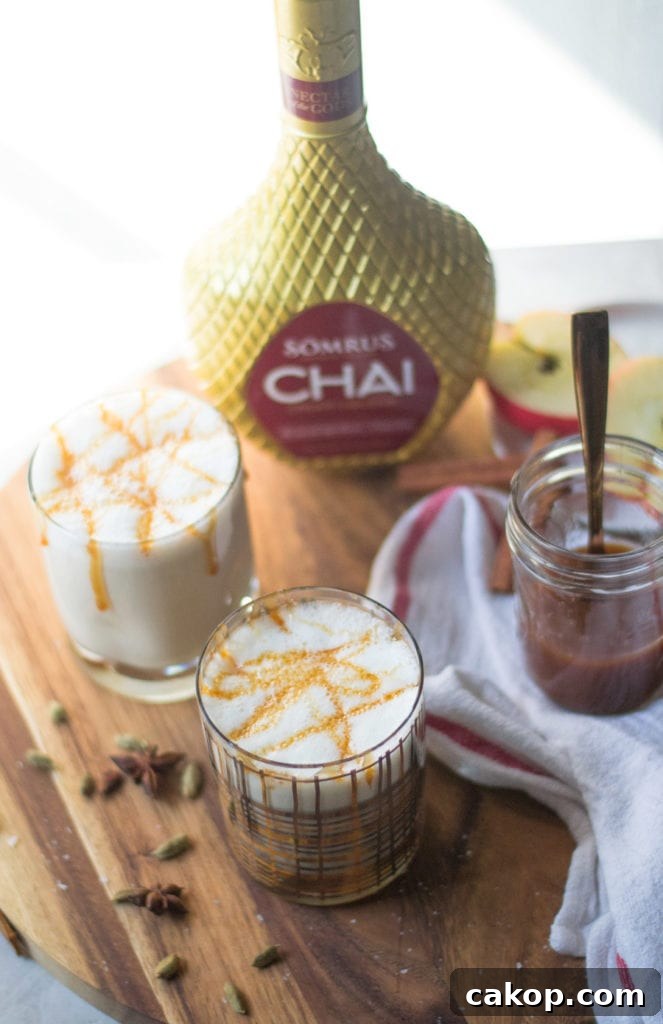 Spiked Salted Caramel Chai Latte | Sarcastic Cooking