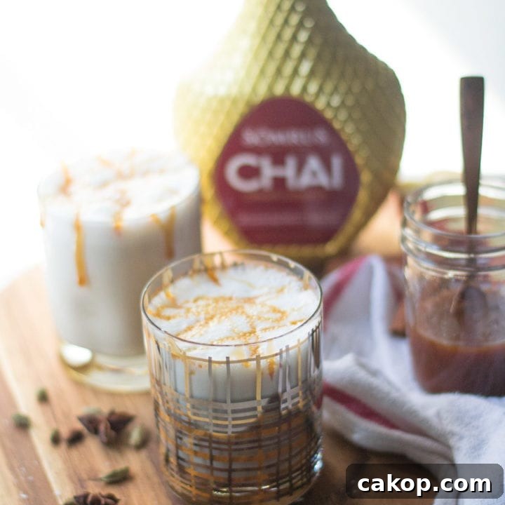 Spiked Salted Caramel Chai Latte | Sarcastic Cooking