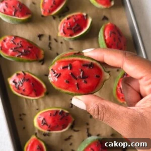 Watermelon Lime Sorbet Recipe: Refreshing Homemade Frozen Dessert 8 Watermelon lime sorbet served in lime skin.