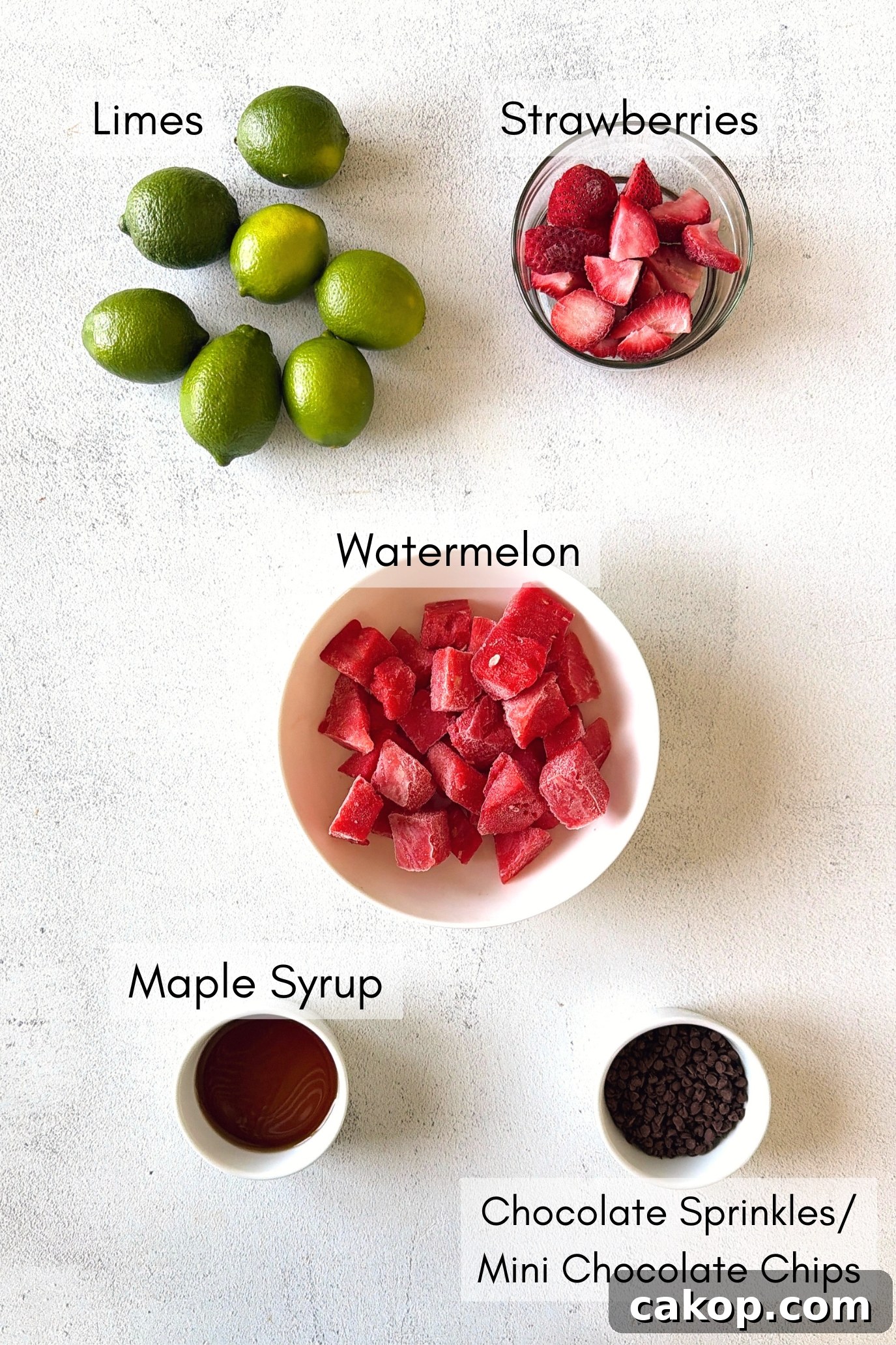 Watermelon Lime Sorbet Recipe: Refreshing Homemade Frozen Dessert 3 Ingredients to make watermelon lime sorbet.