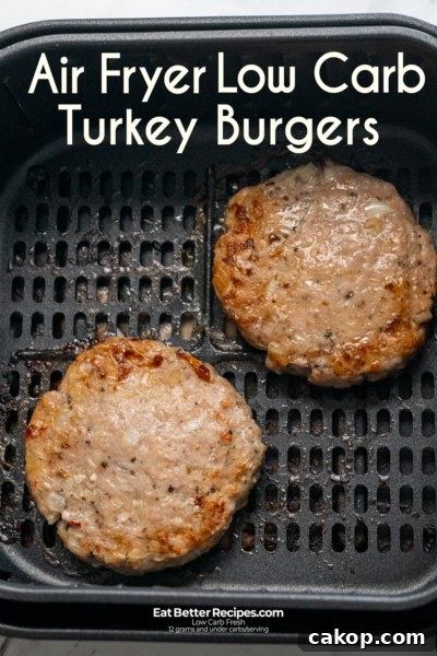 Keto Air Fryer Turkey Burgers Recipe