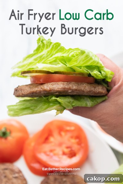 Keto Air Fryer Turkey Burgers Recipe