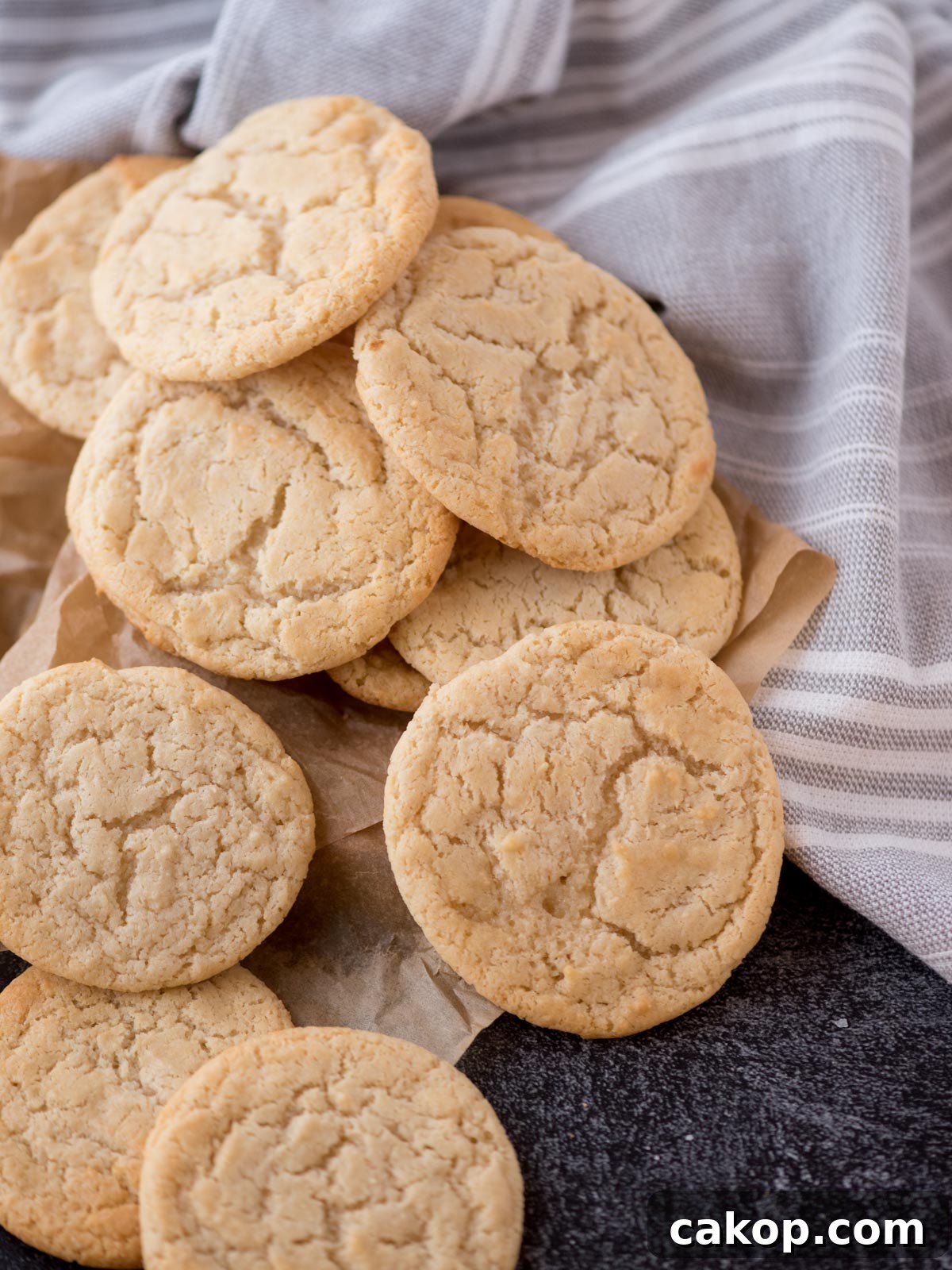 stack of condensed milk cookies