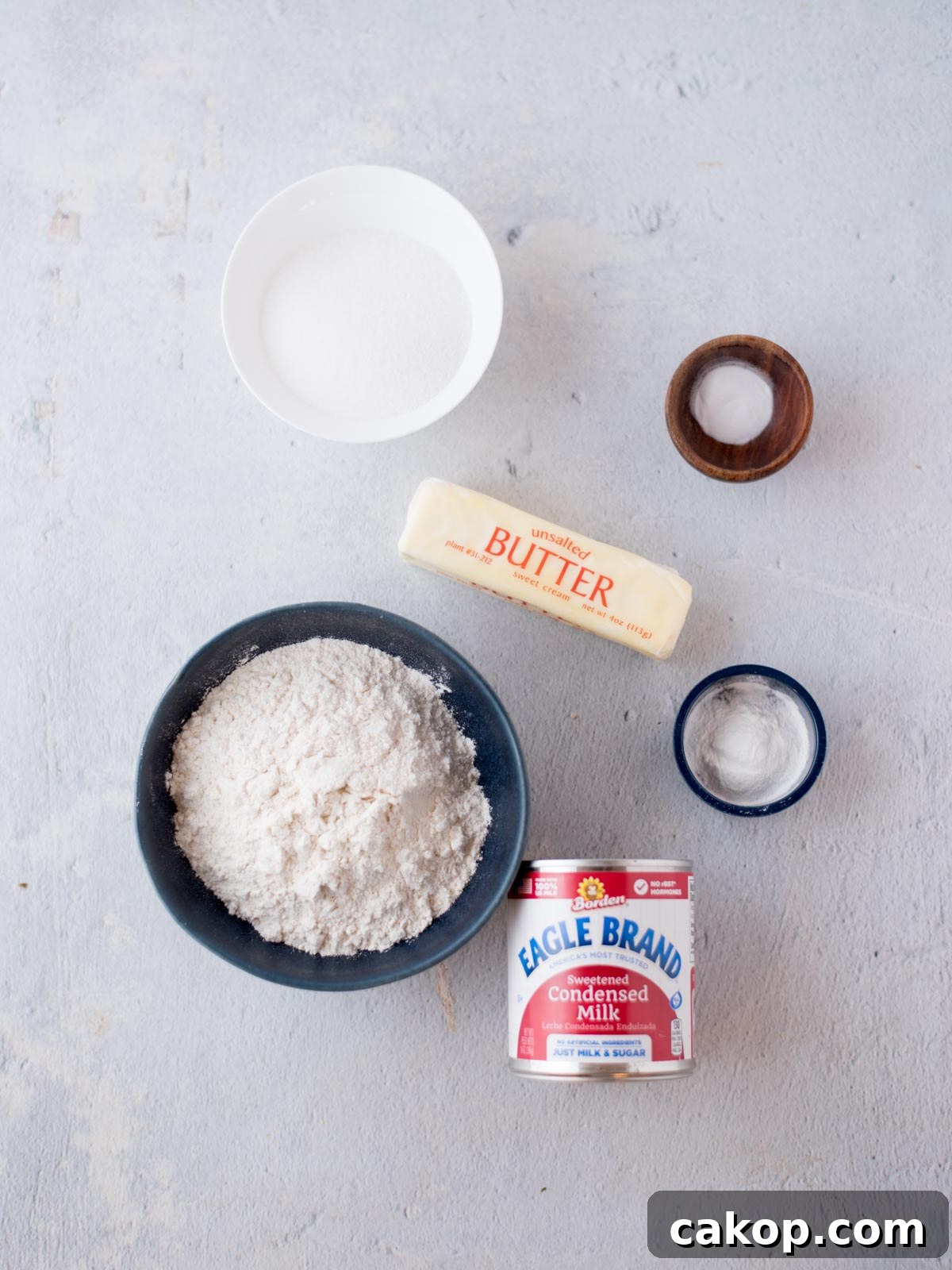 ingredients for condensed milk cookies