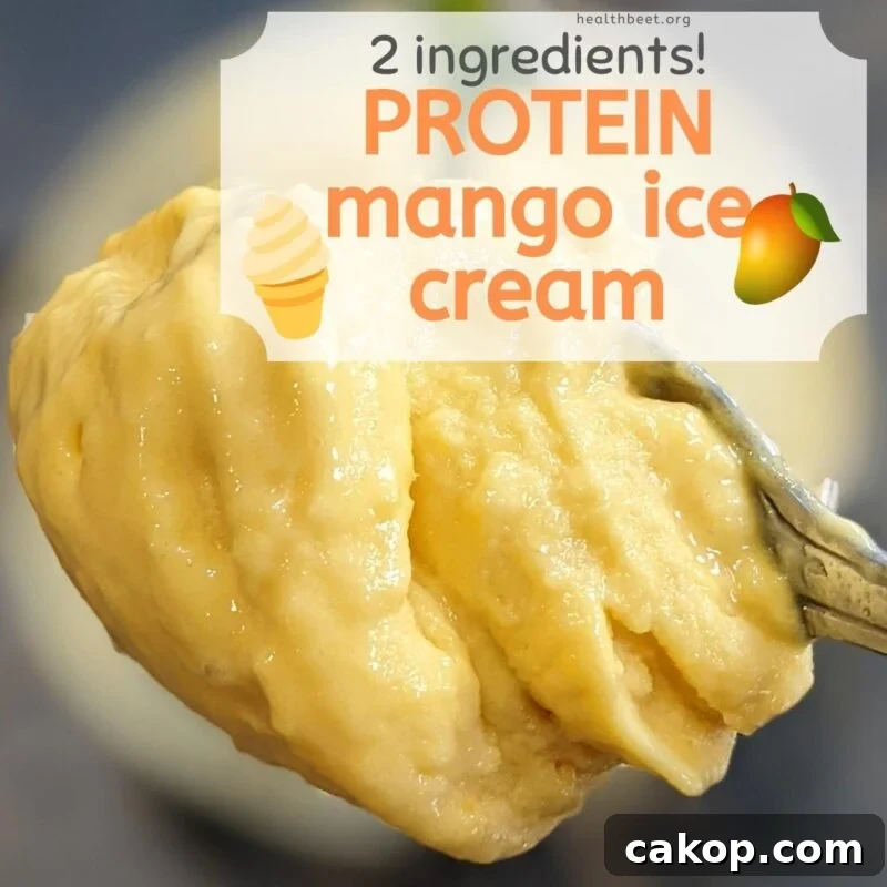 Cotton Candy Protein Ice Cream Made with One Ingredient 6 2 ingredient mango protein ice cream