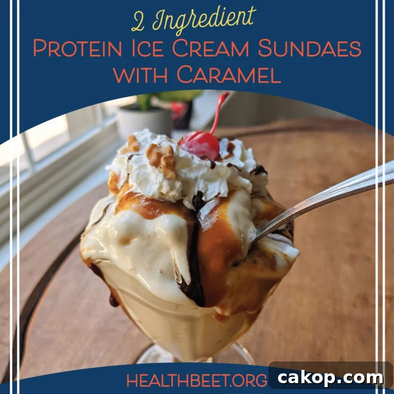 Cotton Candy Protein Ice Cream Made with One Ingredient 9 protein powder Ice Cream sundae