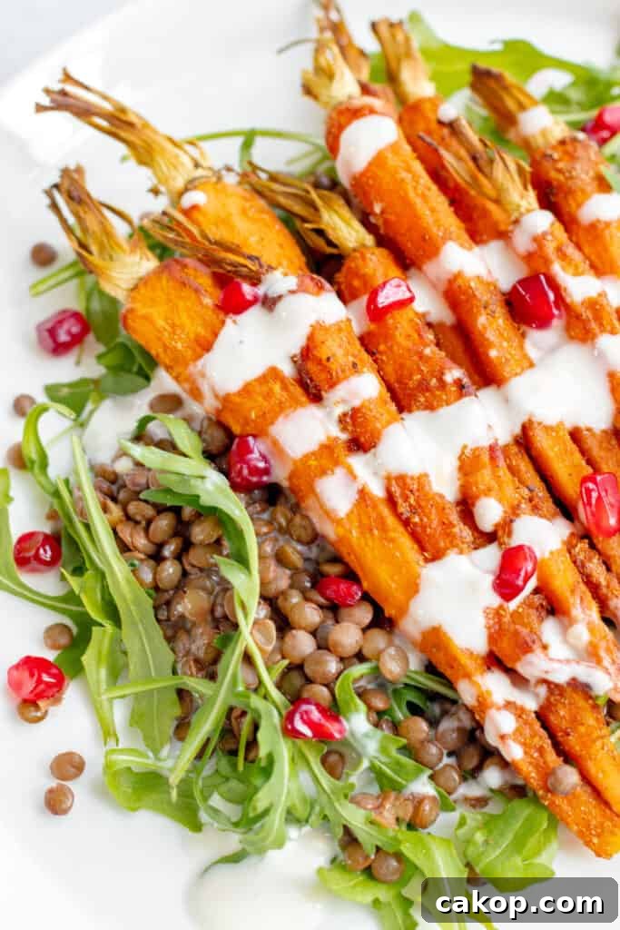 Spiced Carrot and Lentil Salad with Cumin & Herb Dressing 4 Spiced Carrot & Lentil Salad - Healthy, GF & Vegan! Georgie Eats.