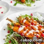 Spiced Carrot and Lentil Salad with Cumin & Herb Dressing 8 Spiced Carrot & Lentil Salad - Healthy, GF & Vegan! Georgie Eats.