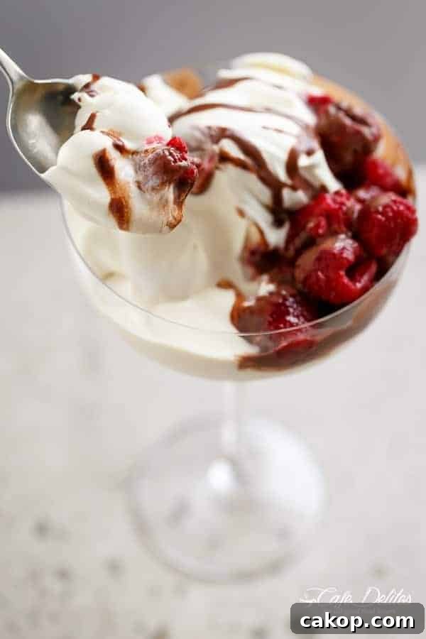 Zoom in image of Creamy Kahlua + Raspberry Cheesecake Parfaits 