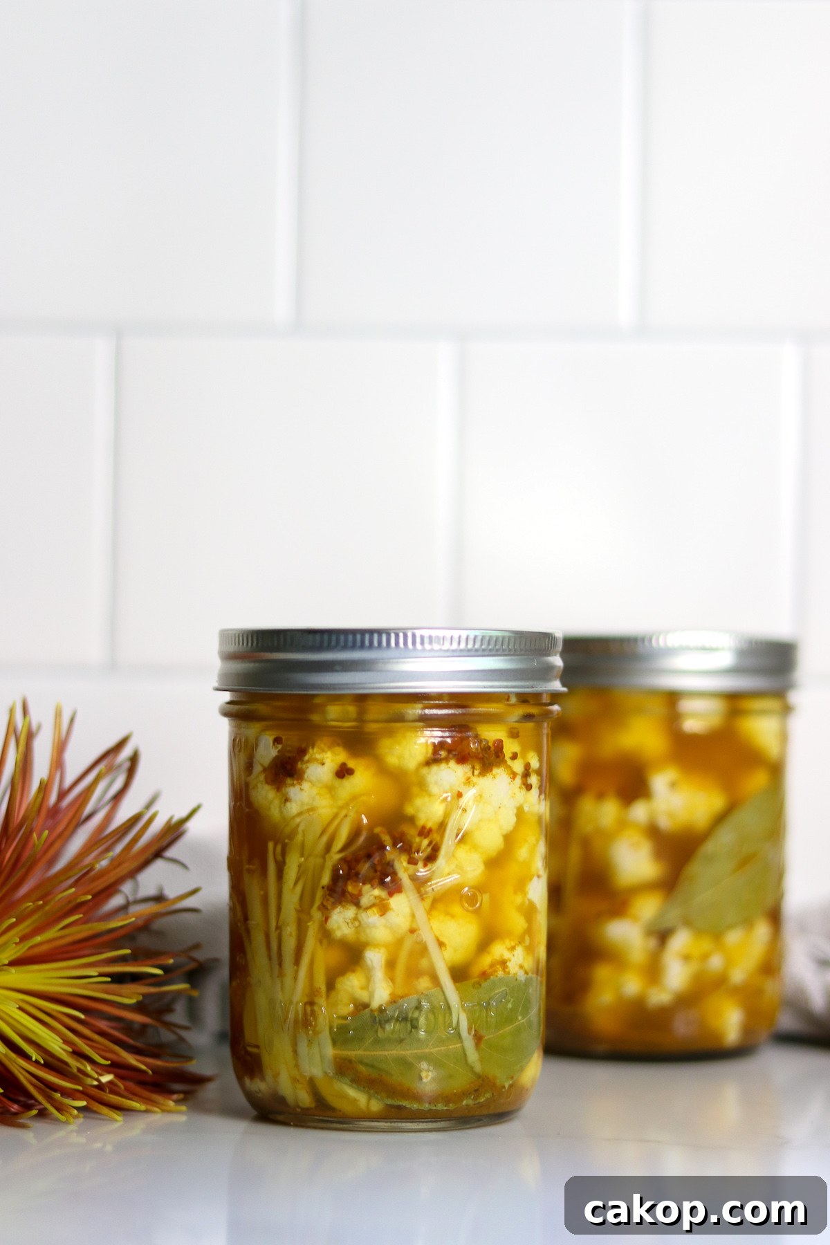 Curry Pickled Cauliflower