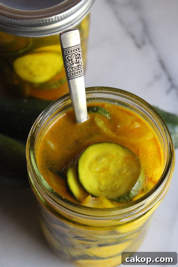 Pickled Zucchini
