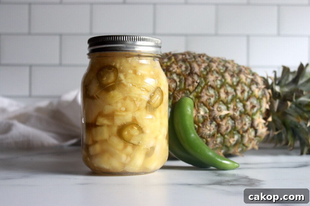 Spicy Pickled Pineapple