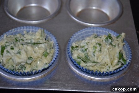 Spinach and Cheddar Egg-Free Muffins Recipe 10 Close up