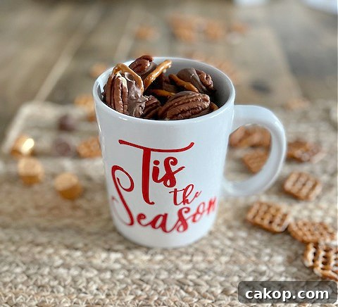 Gift jar of pretzel snaps