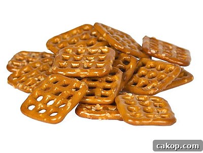Pretzel snaps in jar