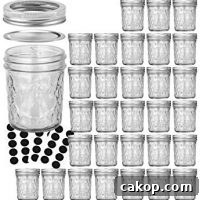 Mason Jars -- 6 OZ