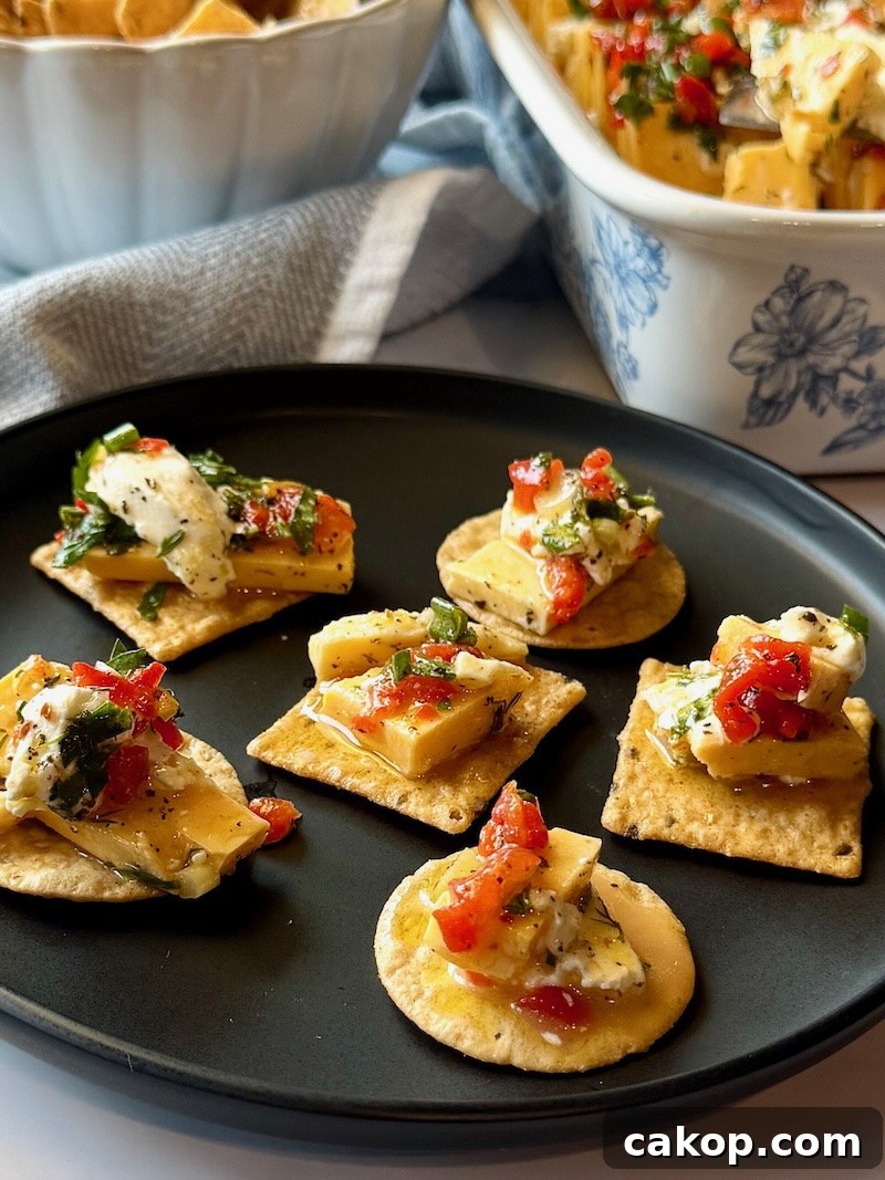 Mediterranean Marinated Cheese Bites for Party Appetizers 2 img 18490 1