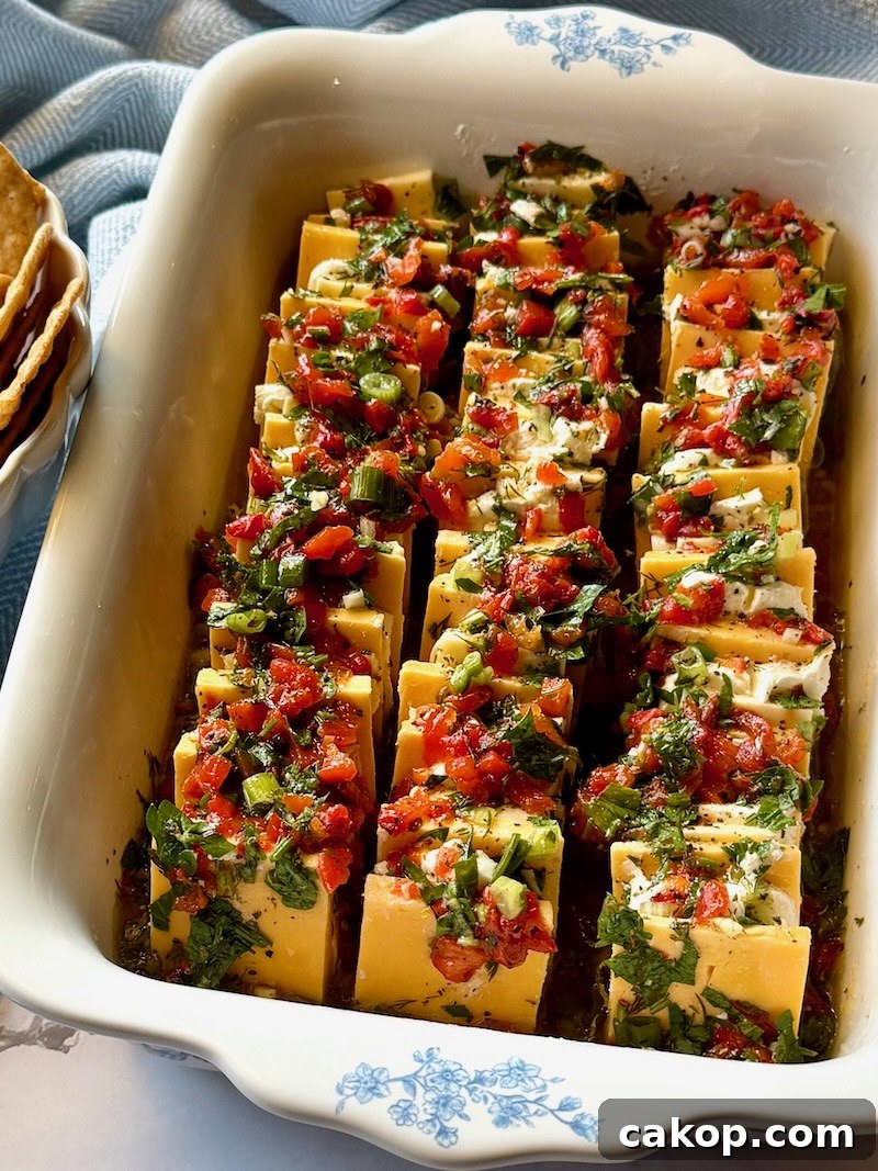 Mediterranean Marinated Cheese Bites for Party Appetizers 13 img 18490 12