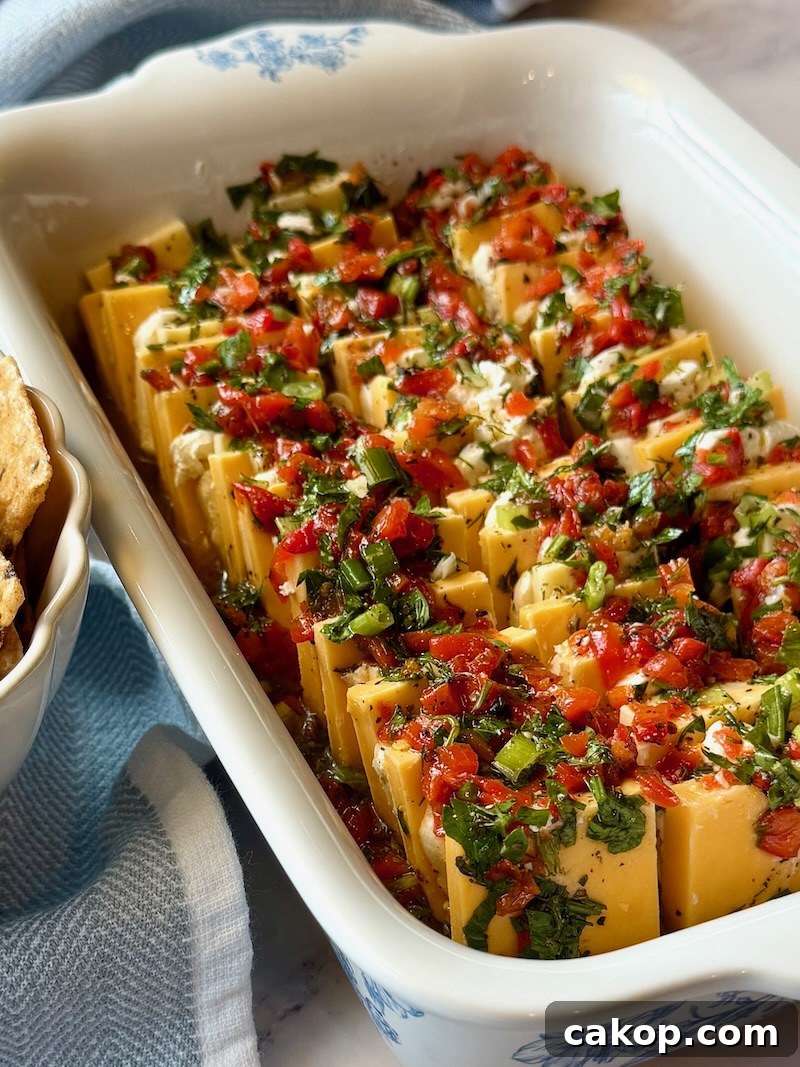 Mediterranean Marinated Cheese Bites for Party Appetizers 10 img 18490 9